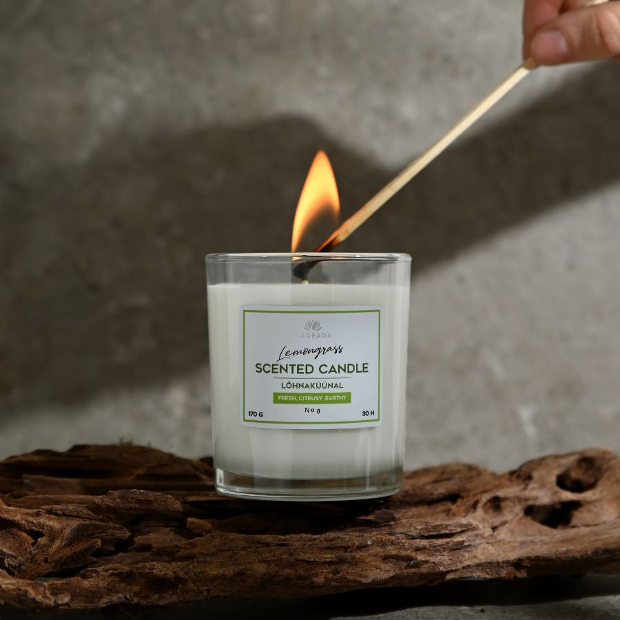 Lemongrass Scented Candle - 170 g