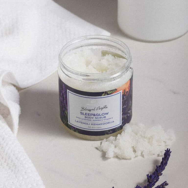 Lavender Body Scrub With Grapefruit Essential Oil - 250 ml