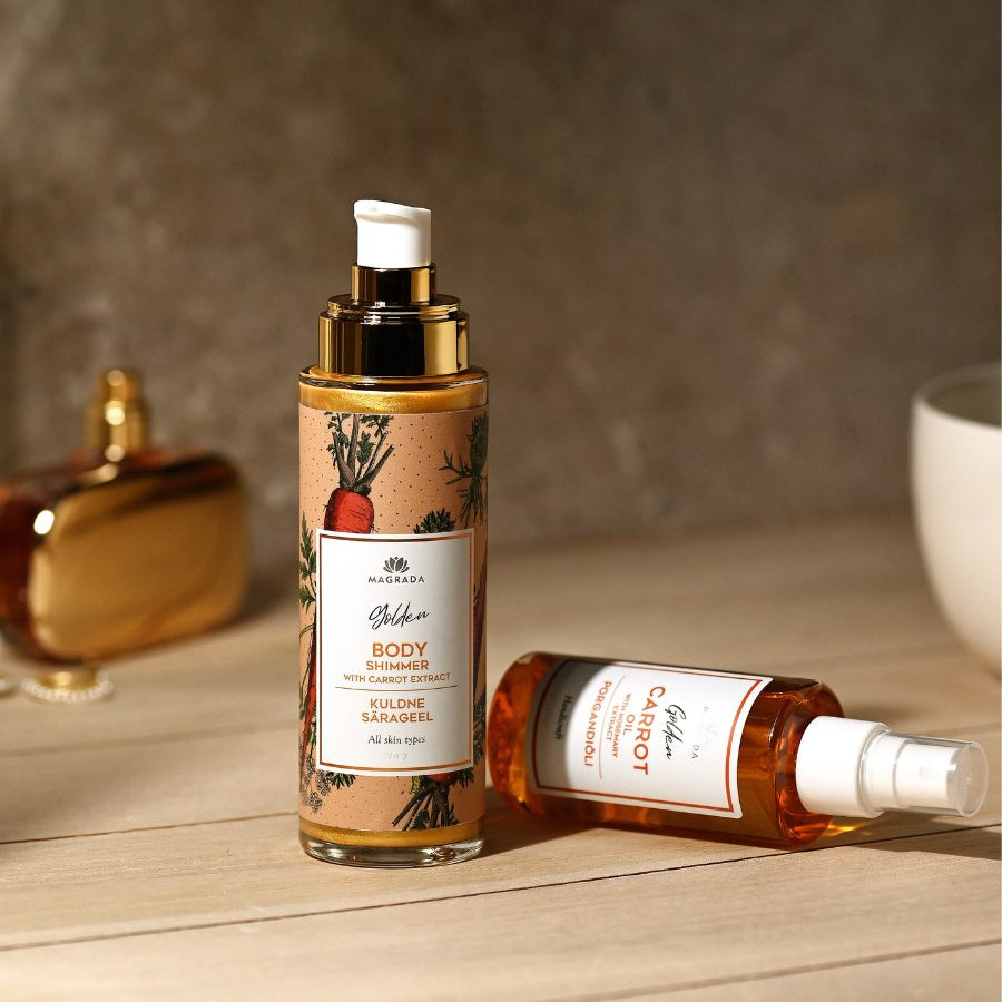 Golden Shimmer Gel With Carrot Extract - 100 ml