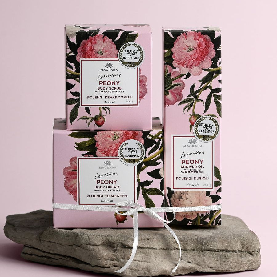 Peony Shower Oil With Organic Fruit Oils - 200 ml