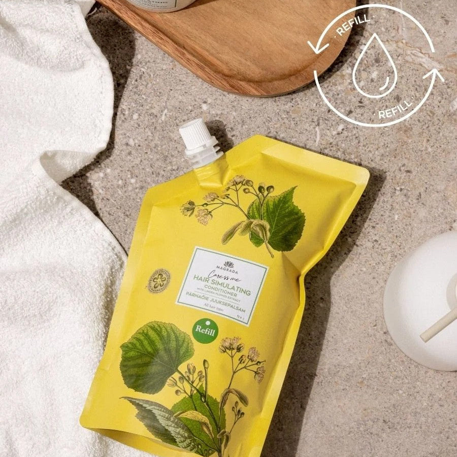 'Caress Me Hair Stimulating' REFILL - Conditioner with Linden Blossom & Birch Extract - 500 ml