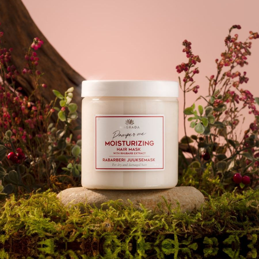 Rhubarb Hair Mask With Castor Oil - 250 ml