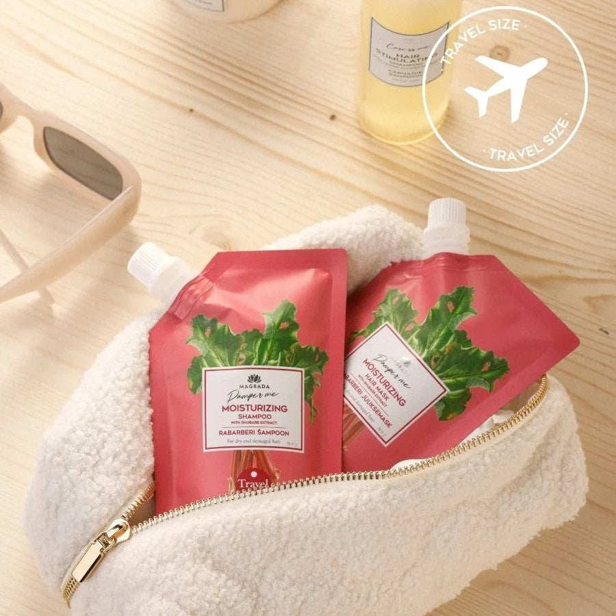 TRAVEL SIZE Rhubarb Hair Mask With Castor Oil - 100 ml
