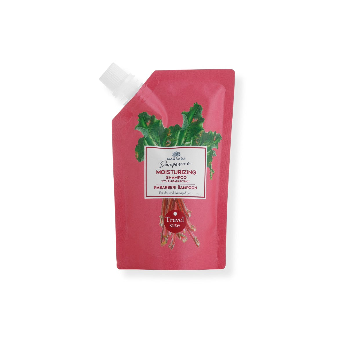 'Damper Me Moisturizing' - Shampoo with Rhubarb & Aloe TRAVEL SIZE - 100 ml